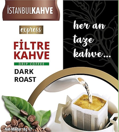 İstanbul Drip Filter Coffee Dark Roast 8 gr
